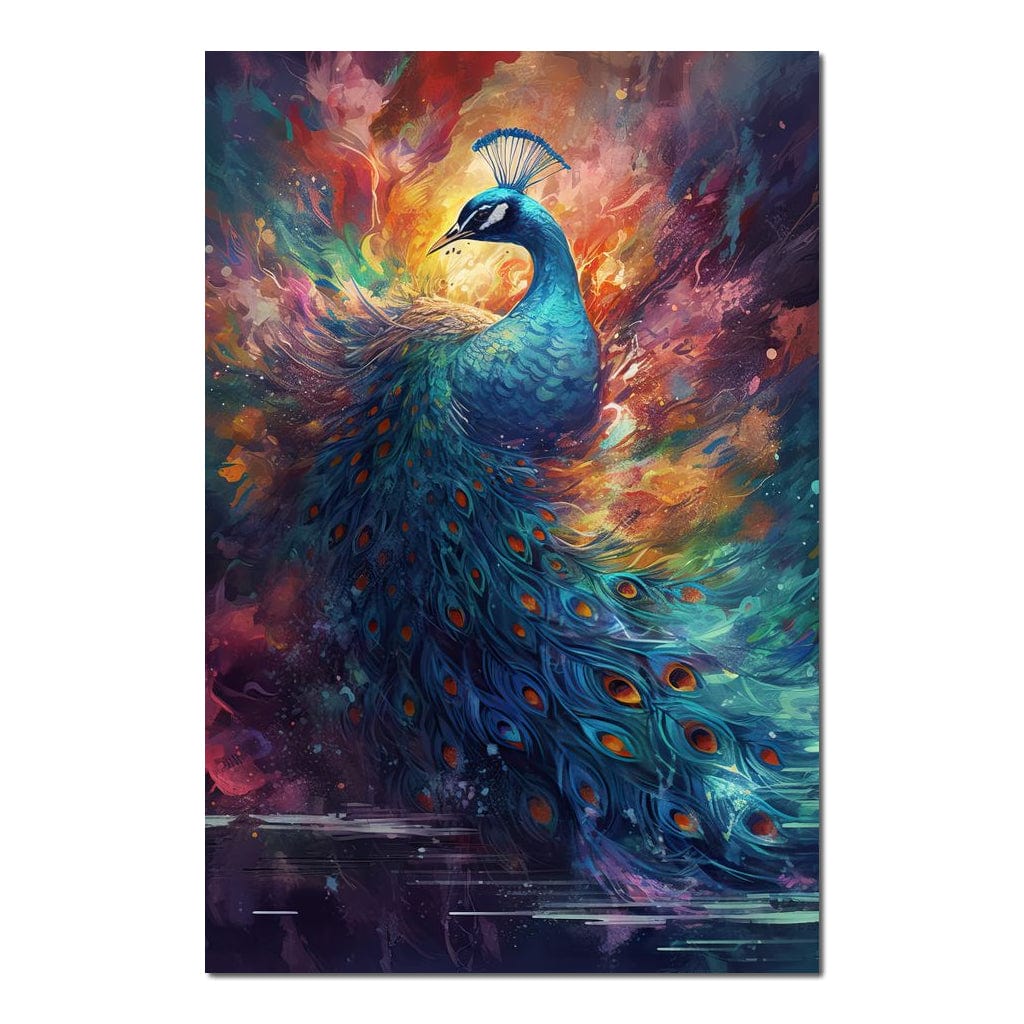 Sacred Peacock HinduOmDesigns Poster / 20" x 30" Posters, Prints, & Visual Artwork hindu canvas wall art 5EAKFYPA