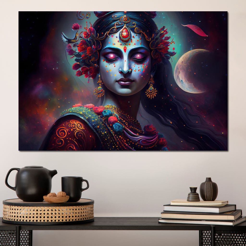 Divine Radha HinduOmDesigns Gallery Wrap / 30" x 20" Posters, Prints, & Visual Artwork hindu canvas wall art 8C6HBBG4