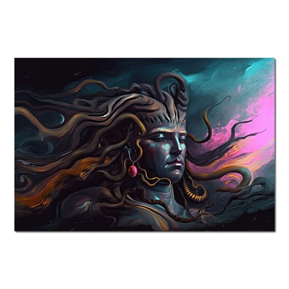 Mystic Shiva HinduOmDesigns Poster / 30" x 20" Posters, Prints, & Visual Artwork hindu canvas wall art C9ANN7RW