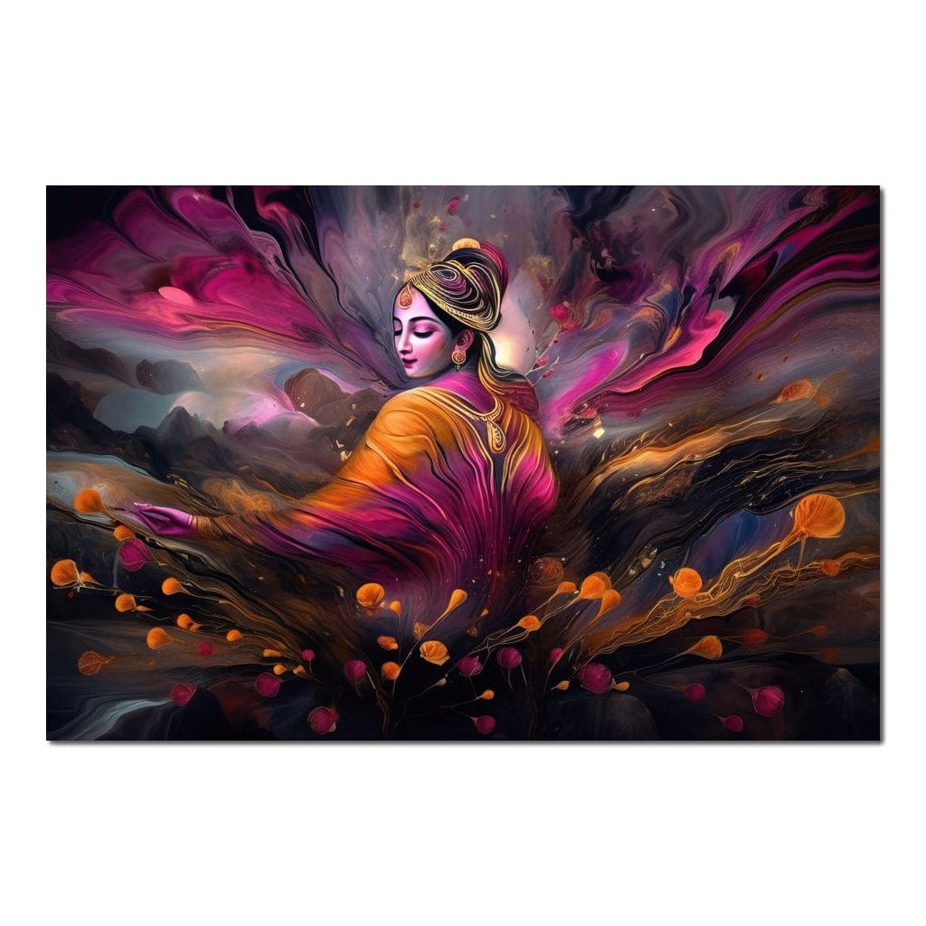 Blissful Krishna HinduOmDesigns Poster / 30" x 20" Posters, Prints, & Visual Artwork hindu canvas wall art 27FSSVXW