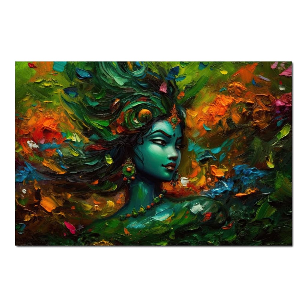 Krishna's Art HinduOmDesigns Poster / 30" x 20" Posters, Prints, & Visual Artwork hindu canvas wall art EV6E3QQV