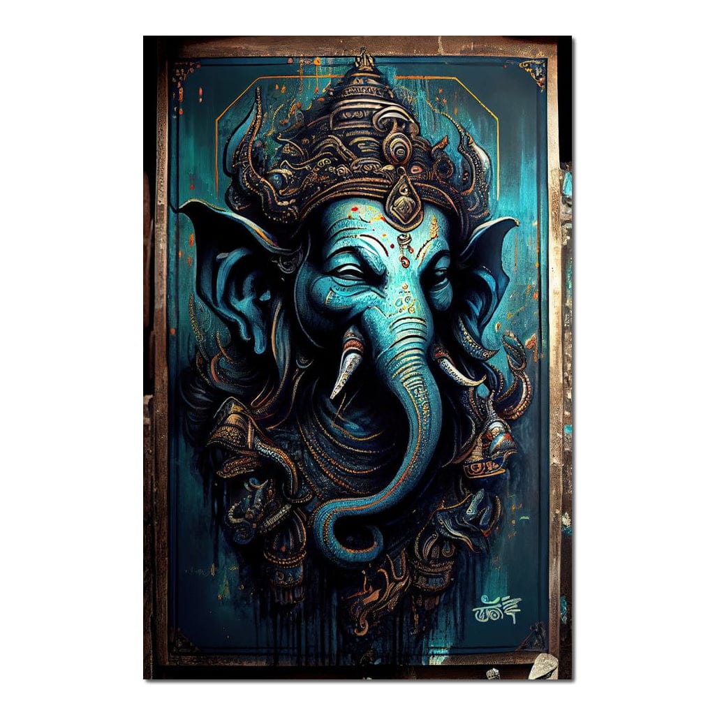 Mighty Ganesha HinduOmDesigns Poster / 20" x 30" Posters, Prints, & Visual Artwork hindu canvas wall art BNXVXH2R