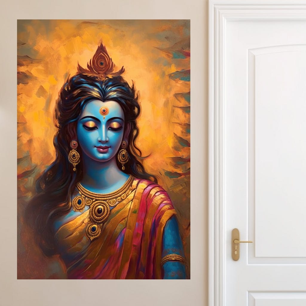 The Hindu Goddess HinduOmDesigns Gallery Wrap / 20" x 30" Posters, Prints, & Visual Artwork hindu canvas wall art 720ZW0M2