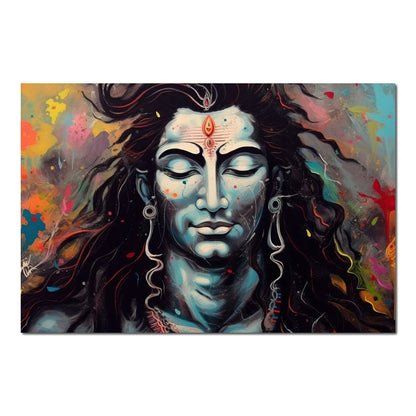 Eternal Shiva HinduOmDesigns Poster / 30" x 20" Posters, Prints, & Visual Artwork hindu canvas wall art O1NTETT0
