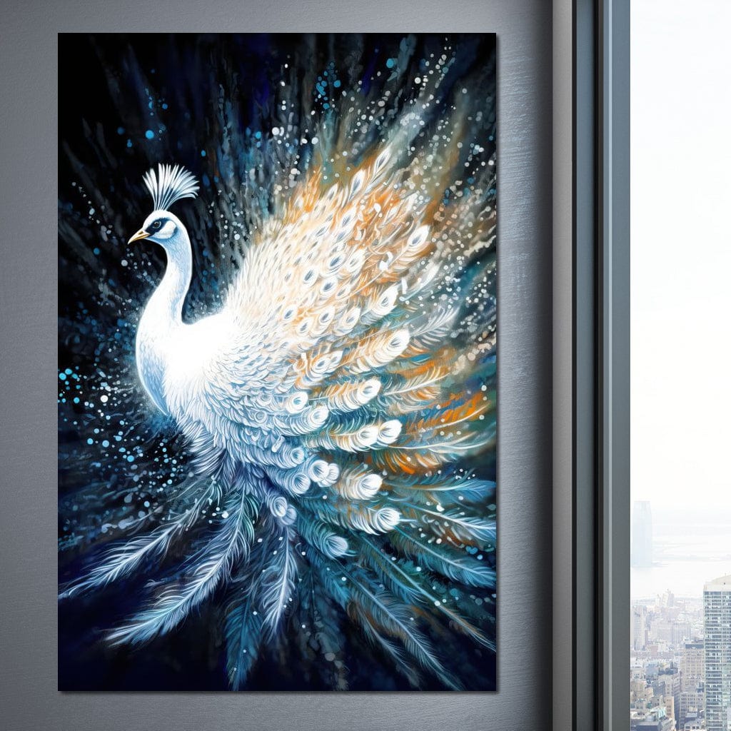 Peacock Grace HinduOmDesigns Gallery Wrap / 20" x 30" Posters, Prints, & Visual Artwork hindu canvas wall art XN5DCMU5