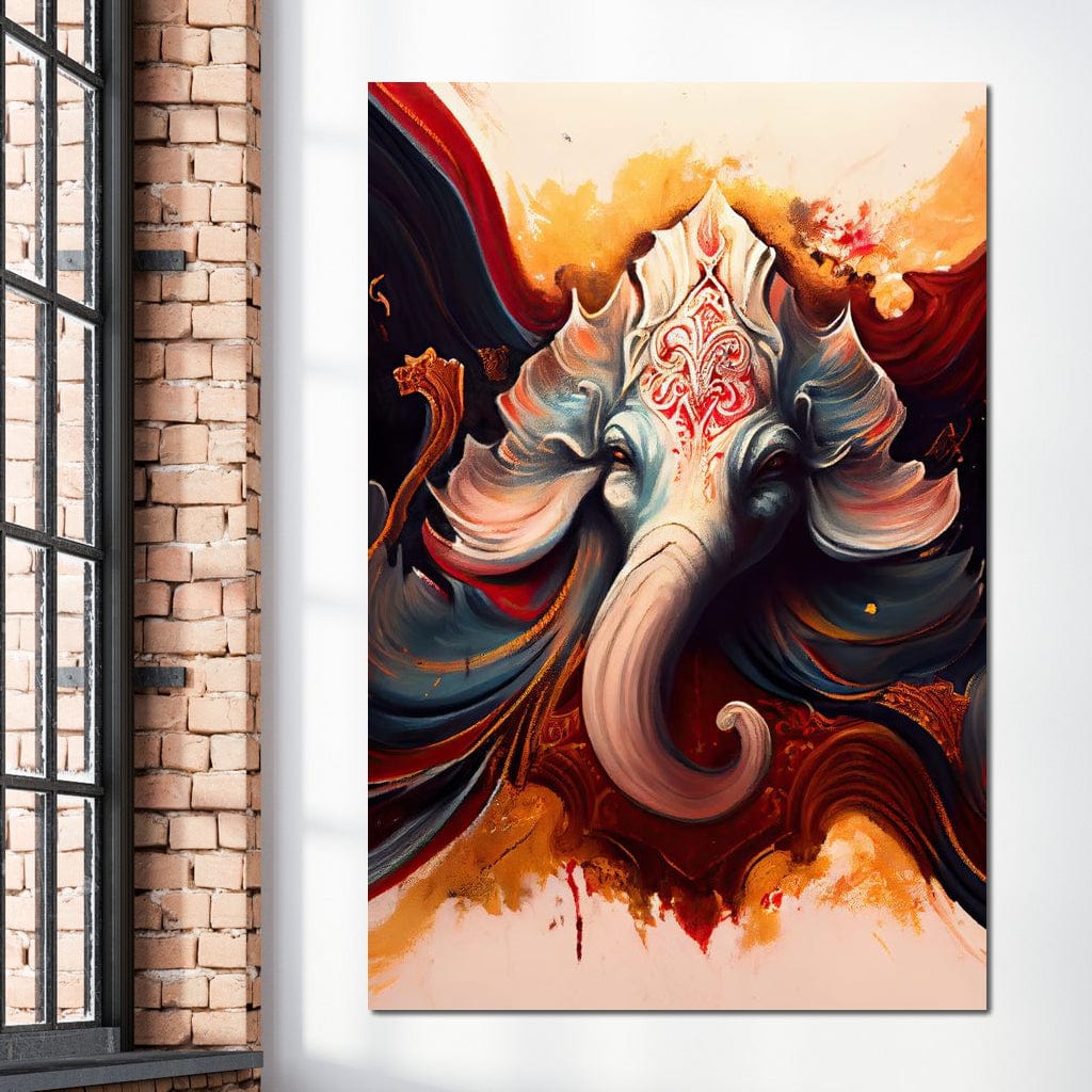 Artistic Ganesha HinduOmDesigns Gallery Wrap / 20" x 30" Posters, Prints, & Visual Artwork hindu canvas wall art 8QUYSQ7Q