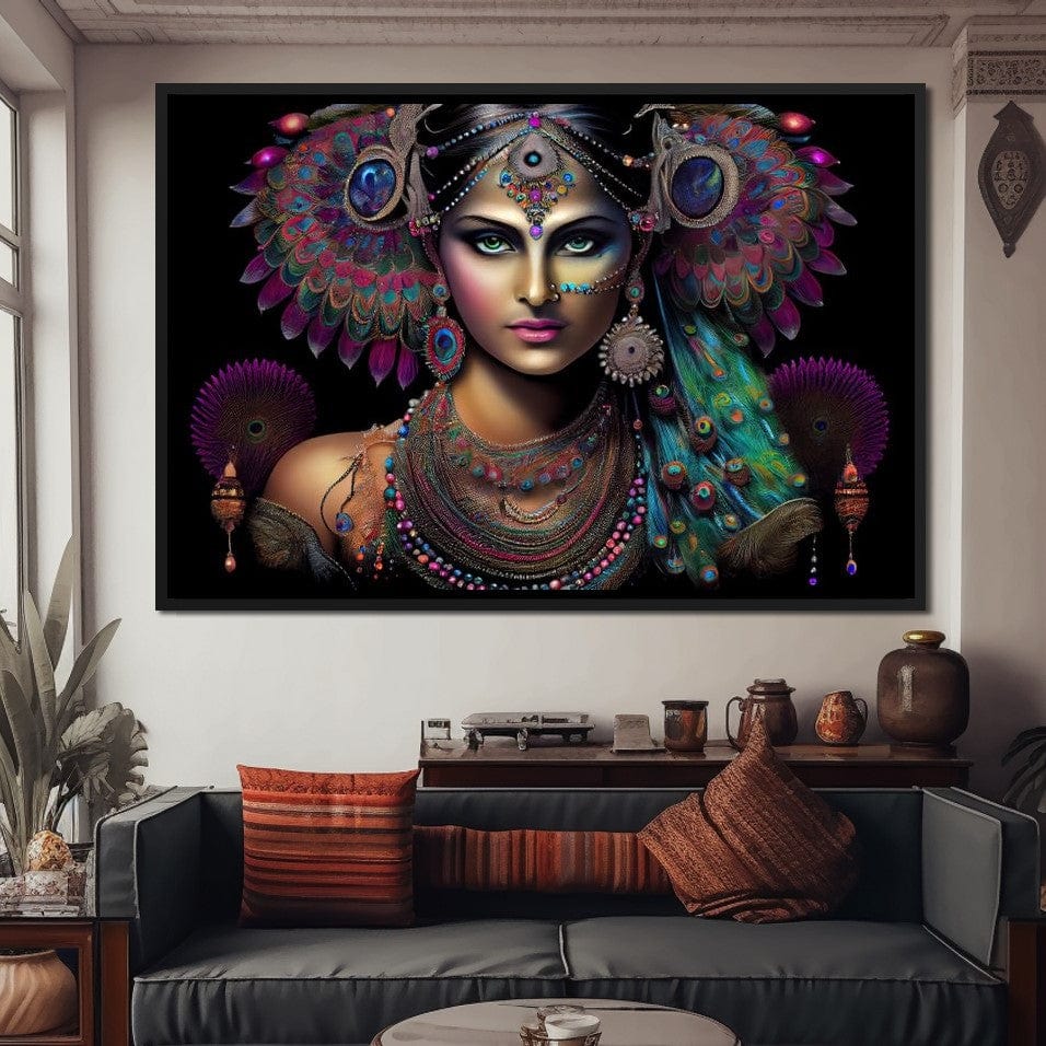 Transcending Universe HinduOmDesigns Black Floating Frame / 30" x 20" Posters, Prints, & Visual Artwork hindu canvas wall art 5LREVJXP