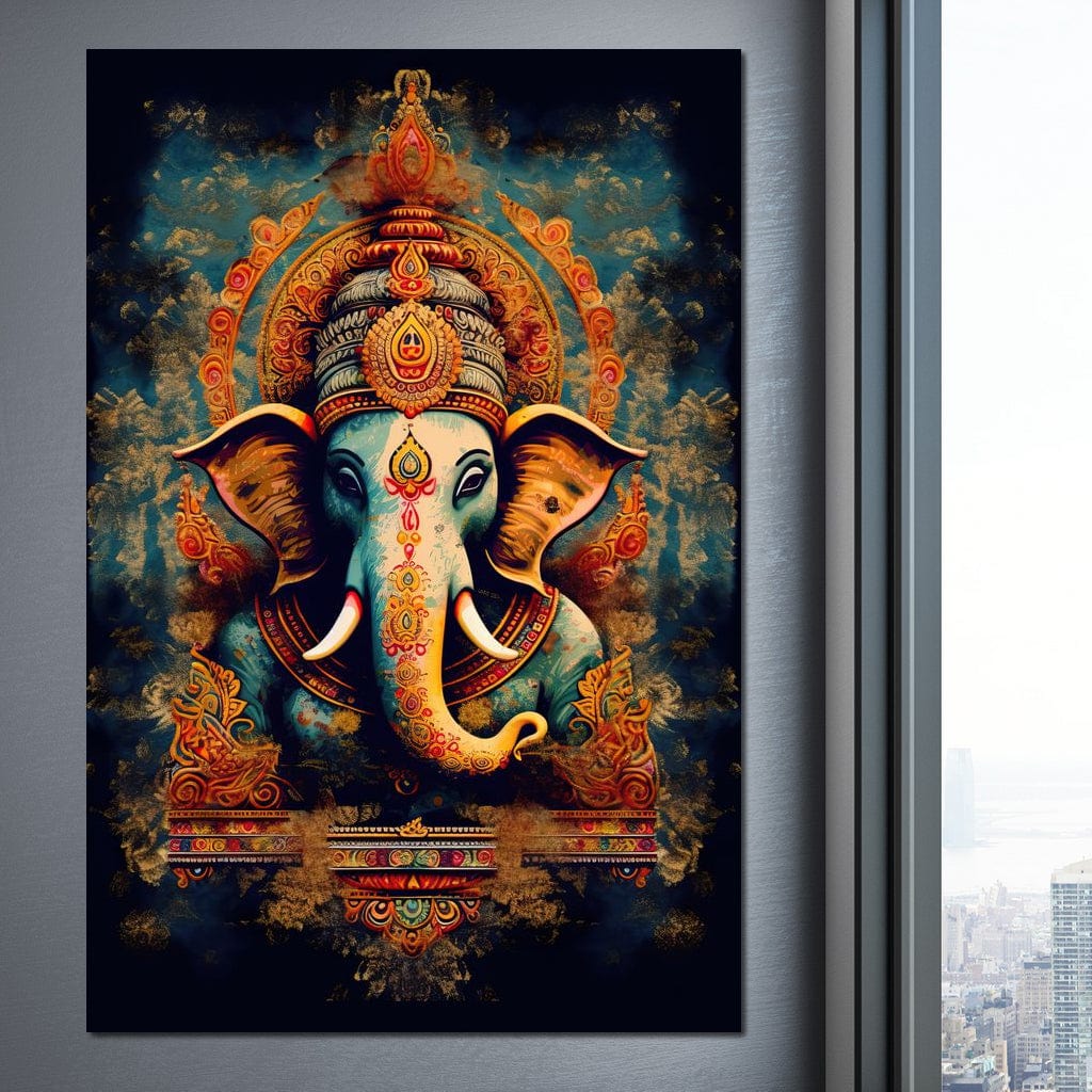 Tranquil Ganesha HinduOmDesigns Gallery Wrap / 20" x 30" Posters, Prints, & Visual Artwork hindu canvas wall art CB9K9PNO