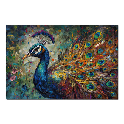 Celestial Peacock HinduOmDesigns Poster / 30" x 20" Posters, Prints, & Visual Artwork hindu canvas wall art OVIH4464