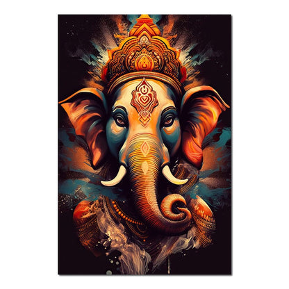 Ganesha's Blessing HinduOmDesigns Poster / 20" x 30" Posters, Prints, & Visual Artwork hindu canvas wall art M4AQOXSU