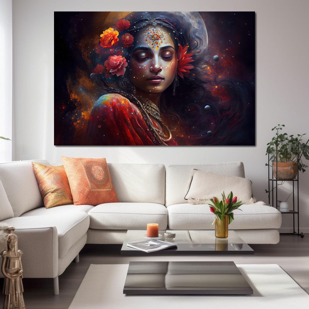 Radha Madhavi HinduOmDesigns Gallery Wrap / 30" x 20" Posters, Prints, & Visual Artwork hindu canvas wall art FLH84H29