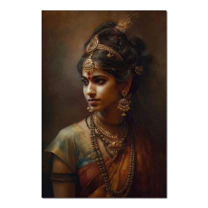 Portrait of Radha HinduOmDesigns Poster / 20" x 30" Posters, Prints, & Visual Artwork hindu canvas wall art NRW5E99M