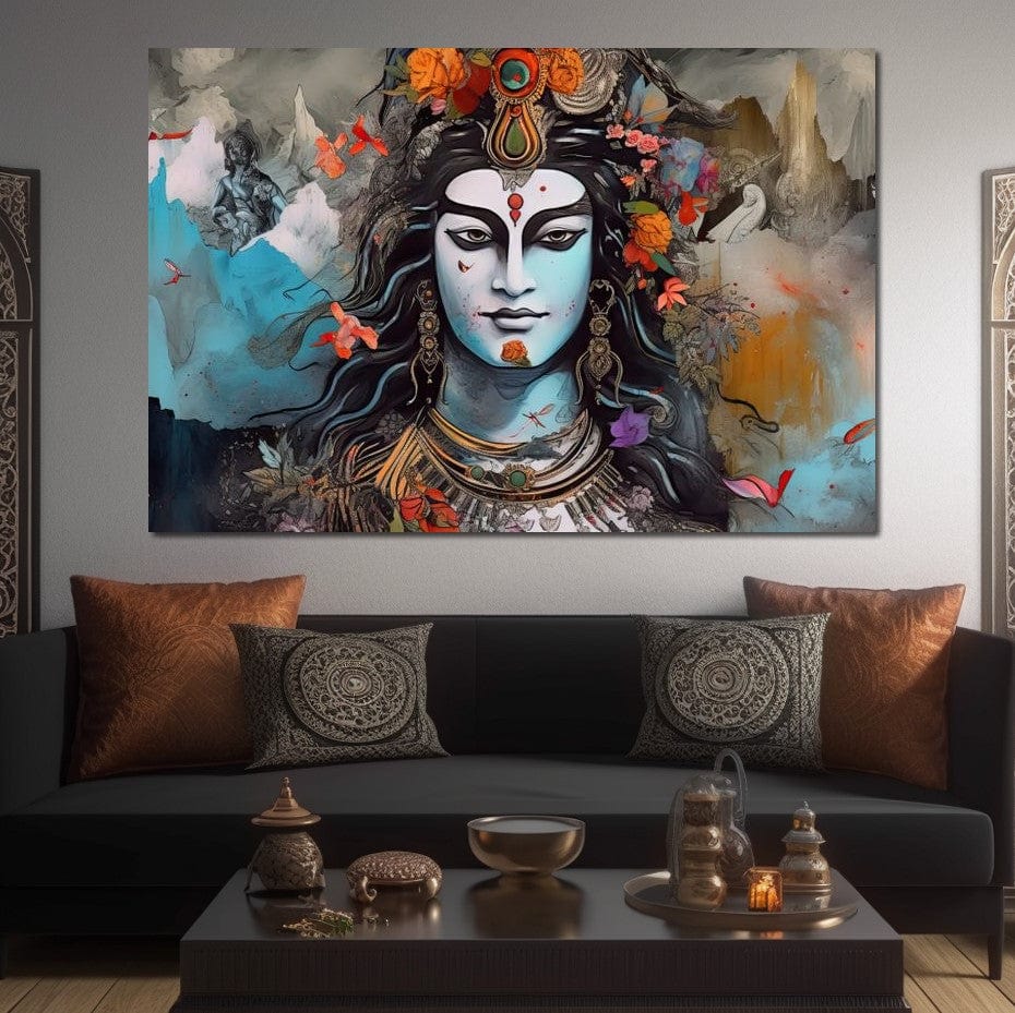 Divine Reflection HinduOmDesigns Gallery Wrap / 30" x 20" Posters, Prints, & Visual Artwork hindu canvas wall art 1SYOLY0Z