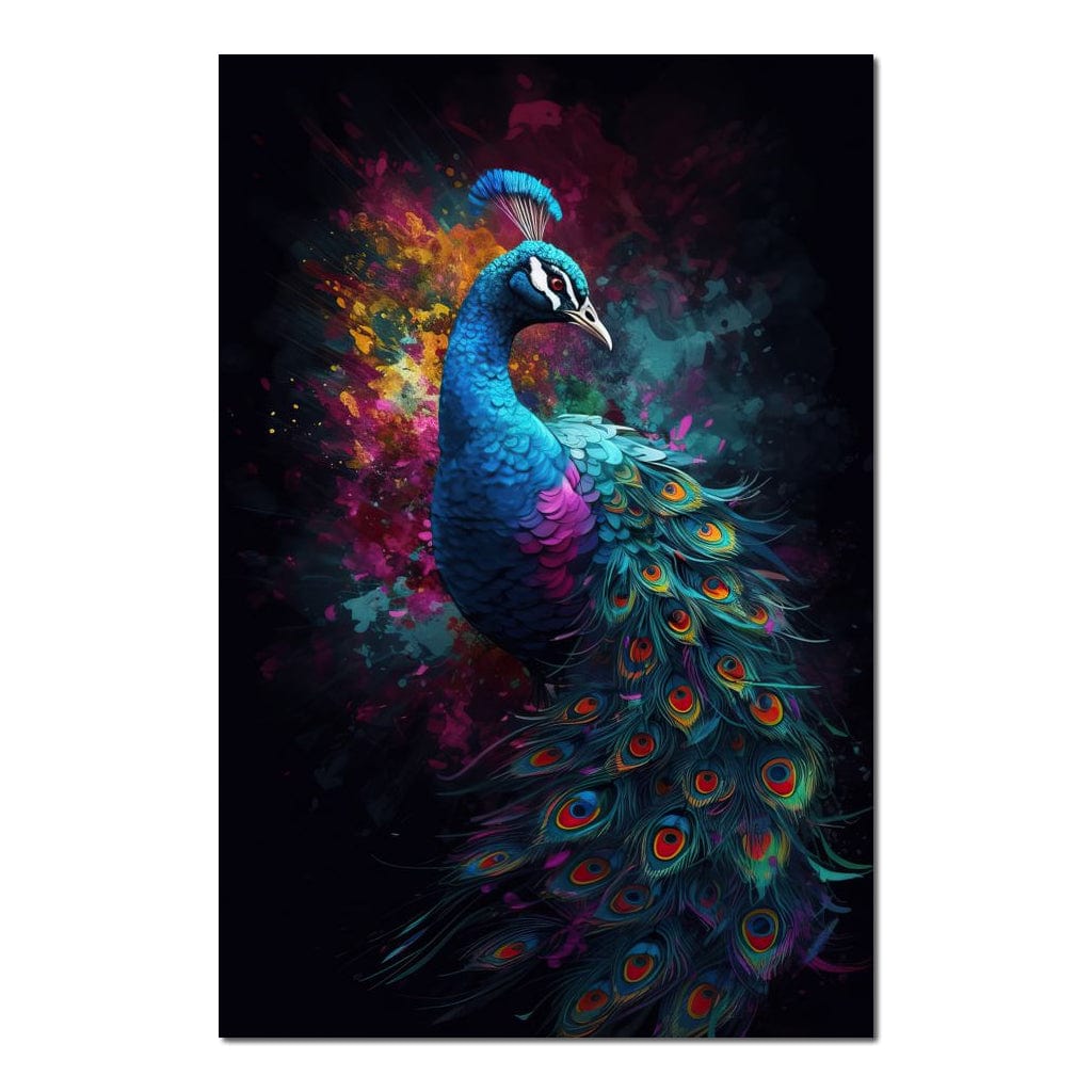 Peacock Beauty HinduOmDesigns Poster / 20" x 30" Posters, Prints, & Visual Artwork hindu canvas wall art JM8MQNPE